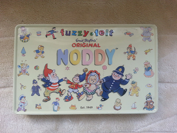 Enid Blyton Noddy Fuzzy Felts In Collectors Tin