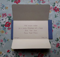Victorian Christmas Card Inside
