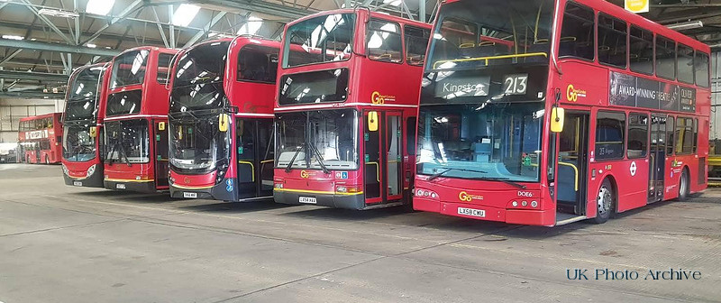 Buses At Sutton Bus Garage