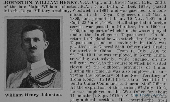Johnston W H Captain VC Royal Engineers Obit Part 1