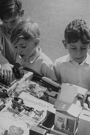 Boys Playing With Toys At Dalston East London 1950