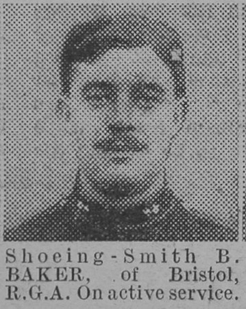 Baker B Shoeing Smith Royal Garrison Artillery The Vivid 27th Feb 1915