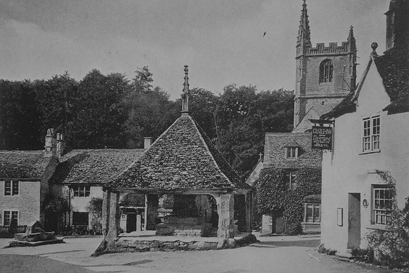 The Market Cross Castle Combe Wiltshire 1930s