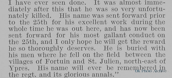 Millar A J Captain 1st Royal Irish Fusiliers Obit Part 2