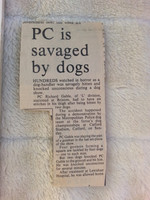 Metropoilitan Police Dog Championships Programme 1975 Catford Related Newspaper Cutting