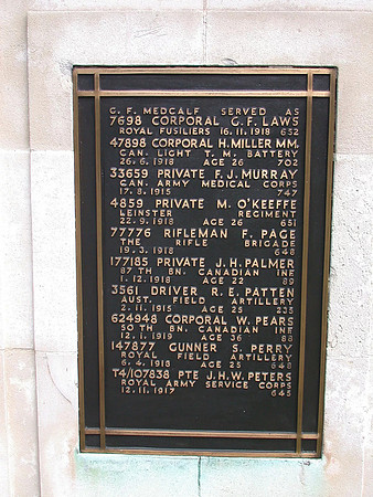Epsom Cemetery Memorial Plaque 10