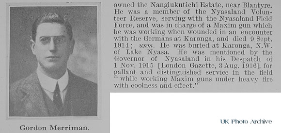 Merriman G Volinteer Nyasaland Volunteer Reserve Obit Part 2