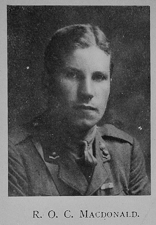 MacDonald R O C Captain MC Royal Flying Corps