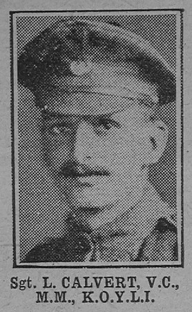 Calvert L Sergt VC MM 5th King's Own Yorkshire Light Infantry The War Illustrated 14th Dec 1918