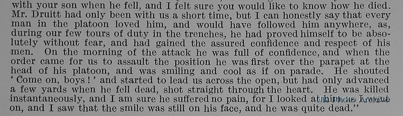 Druitt E J 2nd Lt 2nd Royal Berkshire Regiment Obit Part 2