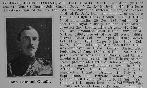 Gough J E Brig Gen VC CB CMG General Staff Obit Part 1