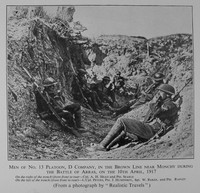 Men Of No 13 Platoon D Company During The Battle Of Arras 10th April 1917