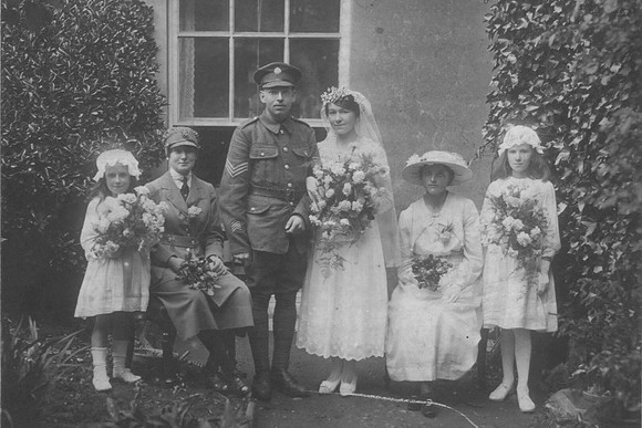 A Soldier In Devonshire Regiment Wedding & Women's Royal Air Force