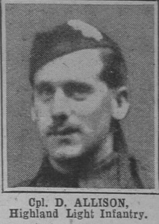 Alison D Cpl DCM 9th Highland Light InfantryThe War Illustrated 14th Aug 1918