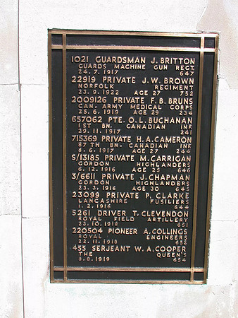 Epsom Cemetery Memorial Plaque 3
