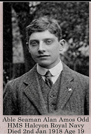 Odd Alan Amos AB  J/67065 HMS Halcyon Royal Navy