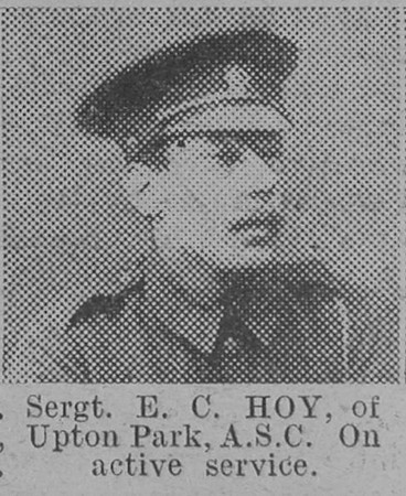 Hoy E C Sergt Army Service Corps The Vivid 27th Feb 1915