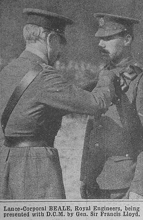 Beale LCpl DCM Royal Engineers The War Illustrated 18th Dec 1915
