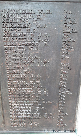 Sutton War Memorial Plaque 3