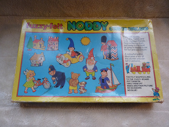 Vintage 1980s Fuzzy Felts Noddy Goes To Toyland