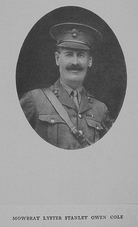 Cole M L S O Captain 4th Royal Fusiliers