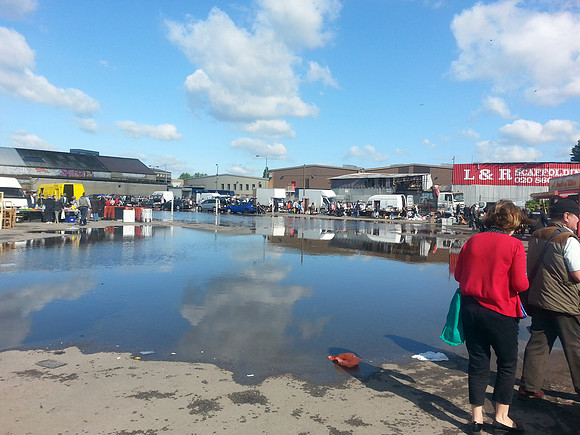 Wimbledon Car Boot Sale After Heavy Rain 25th July 2015