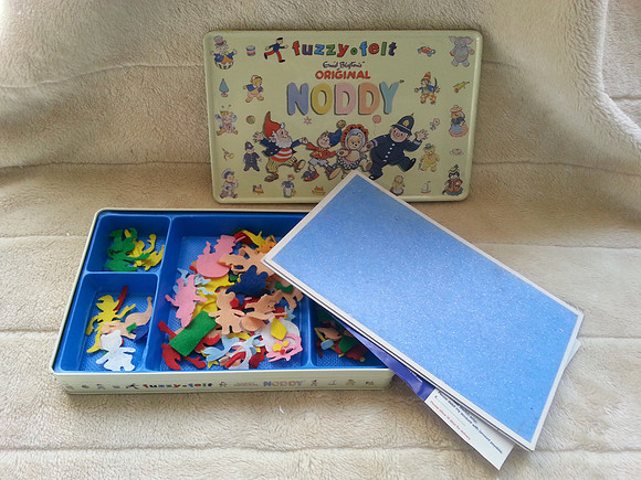 Enid Blyton Noddy Fuzzy Felts In Collectors Tin