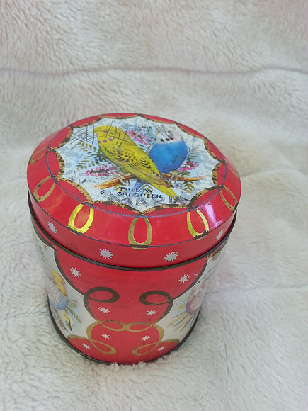 1950s Budgie Biscuit Tin