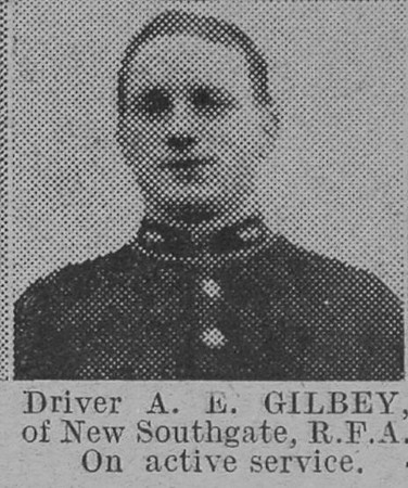 Gilbey A E Dvr Royal Field Artillery The Vivid 20th Feb 1915