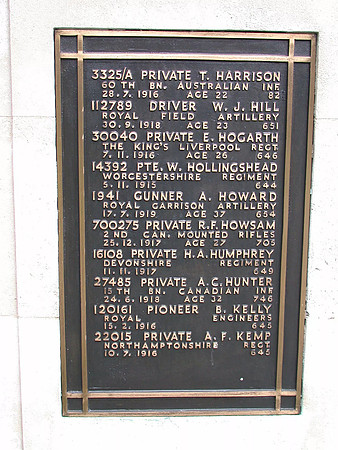 Epsom Cemetery Memorial Plaque 7