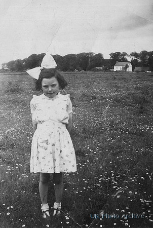 A Little Girl Called Maureen With A Big Bow In Her Hair 1947