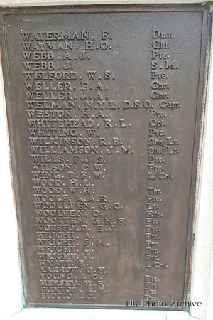 Sutton War Memorial Plaque 16