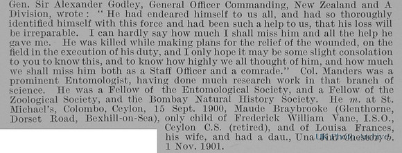 Manders N Col Army Medical Staff Obit Part 2