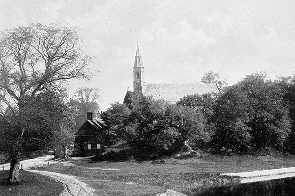 Clifton Hampden Church 1890s