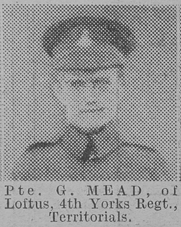 Mead G Pte 4th Yorkshire Regiment The Vivid 27th Feb 1915