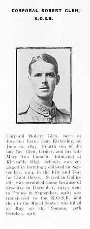 Glen R Cpl 10719 6th Kings Own Scottish Borderers