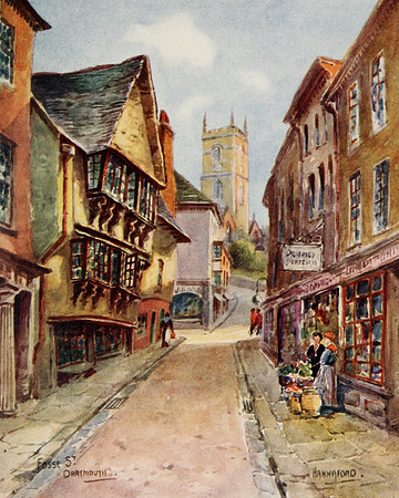 Fosse Street Dartmouth Devon 1907