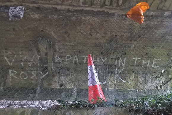 Old Graffiti Under The Railway Bridge In Banstead Road Carshalton Beeches