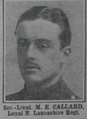 Callard M E 2nd Lt Loyal North Lancs Regt The War Illustrated