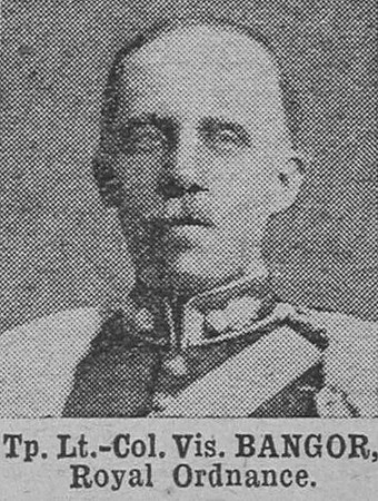 Bangor Lt Col Viscount Army Ordnance Corps The War Illustrated 20th Feb 1915