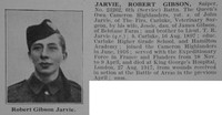 Jarvie R G Sniper 6th Cameron Highlanders Obit De Ruvignys Roll Of Honour Vol 3