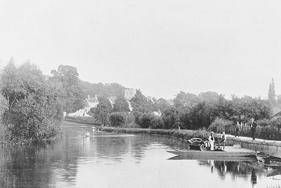 Iffley Church From The River 1890s