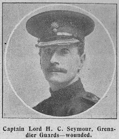 Seymour H C Captain Lord Grenadier Guards The Graphic 15th Sep 1914