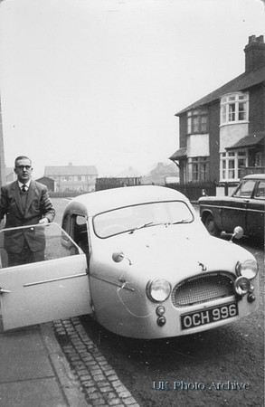 Sydney Hadden With A 3 Wheeler Car