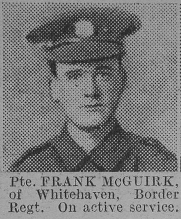 McGuirk F Pte Border Regiment The Vivid 27th Feb 1915