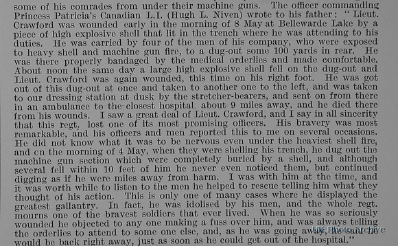 Crawford R G Lt Princess Patricias Canadian Light Infantry Obit Part 2