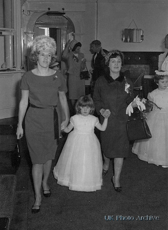 Julia High Janice High And Eva High At A Wedding In The 1960s