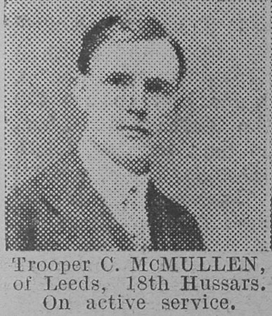 McMullen C Tpr 18th Hussars The Vivid 27th Feb 1915