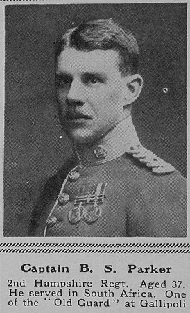 Parker B S Captain 2nd Hants Regt The Sphere 4th Dec 1915