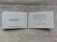 Memorial Card George Henry Mayer Died 1949 Aged 65 Croydon Cemetery